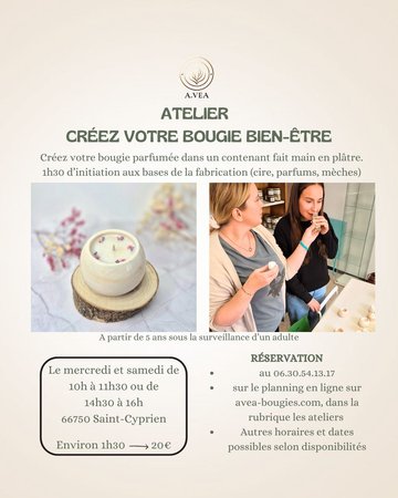 Atelier Créez votre bougie bien-être