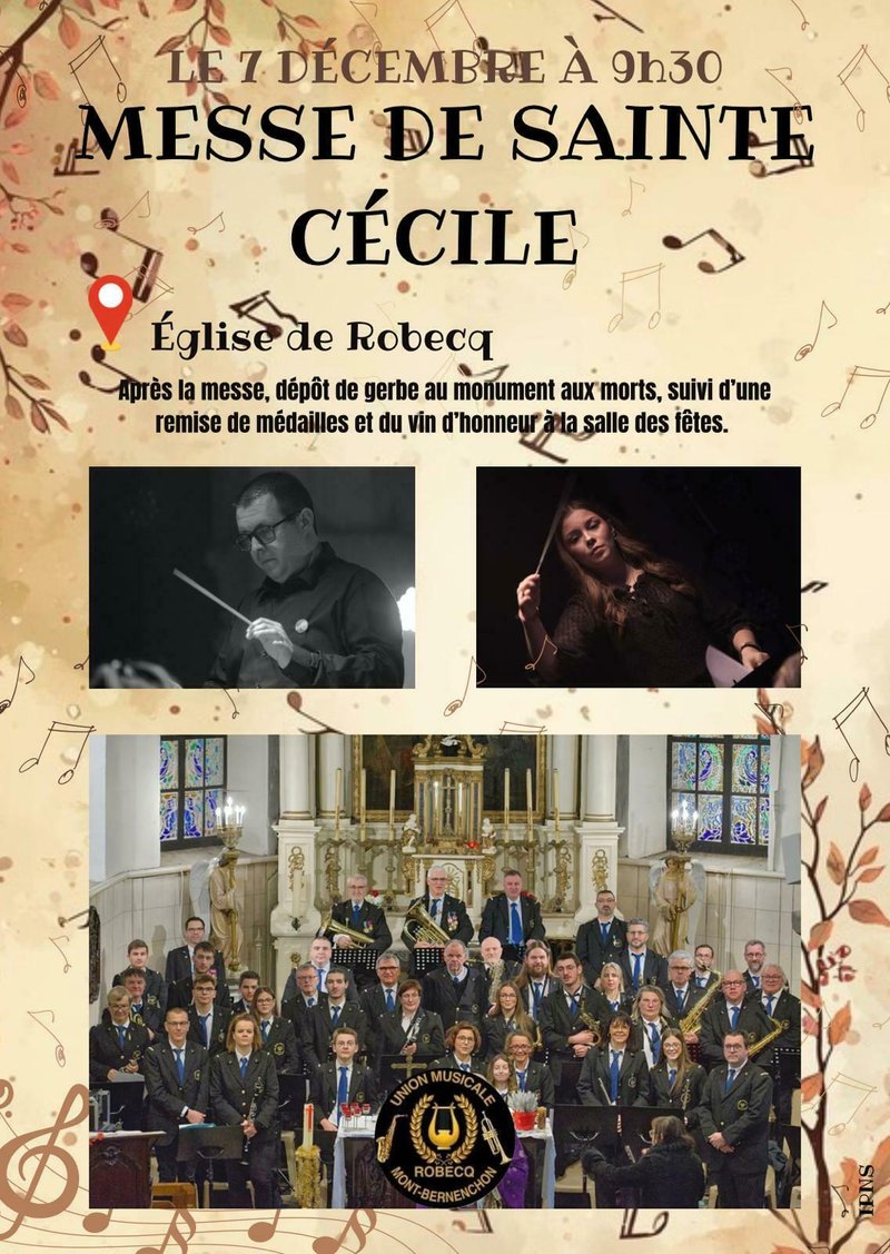 Messe de Sainte-Cécile en musique à Robecq