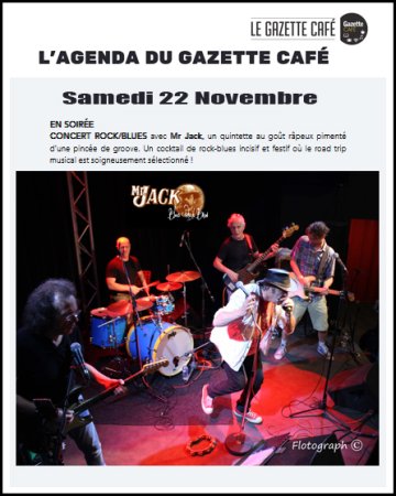 Mr Jack en concert au Gazette Café