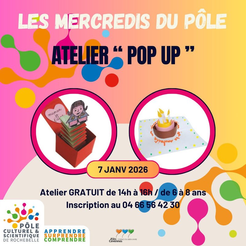 Les Mercredis du Pôle - Atelier " Pop Up "