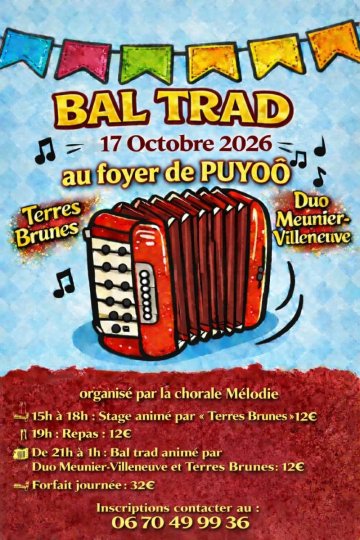 Stage et Bal Trad avec Terres Brunes et Duo Meunier-Villeneuve