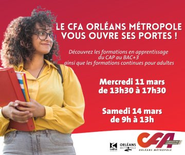 Journées Portes Ouvertes au CFA Orléans Métropole !