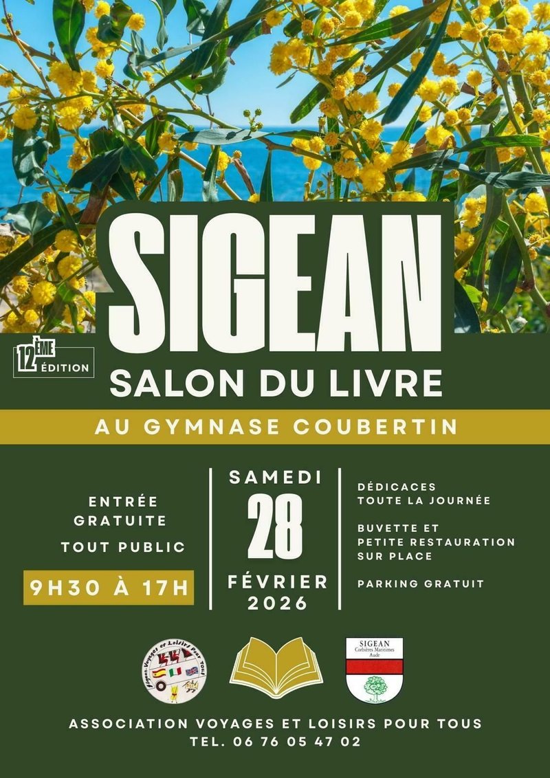 12ème EDITION DU LIVRE EN FÊTE - SIGEAN 11130