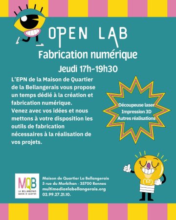 OPEN LAB - Nouveaux horaires