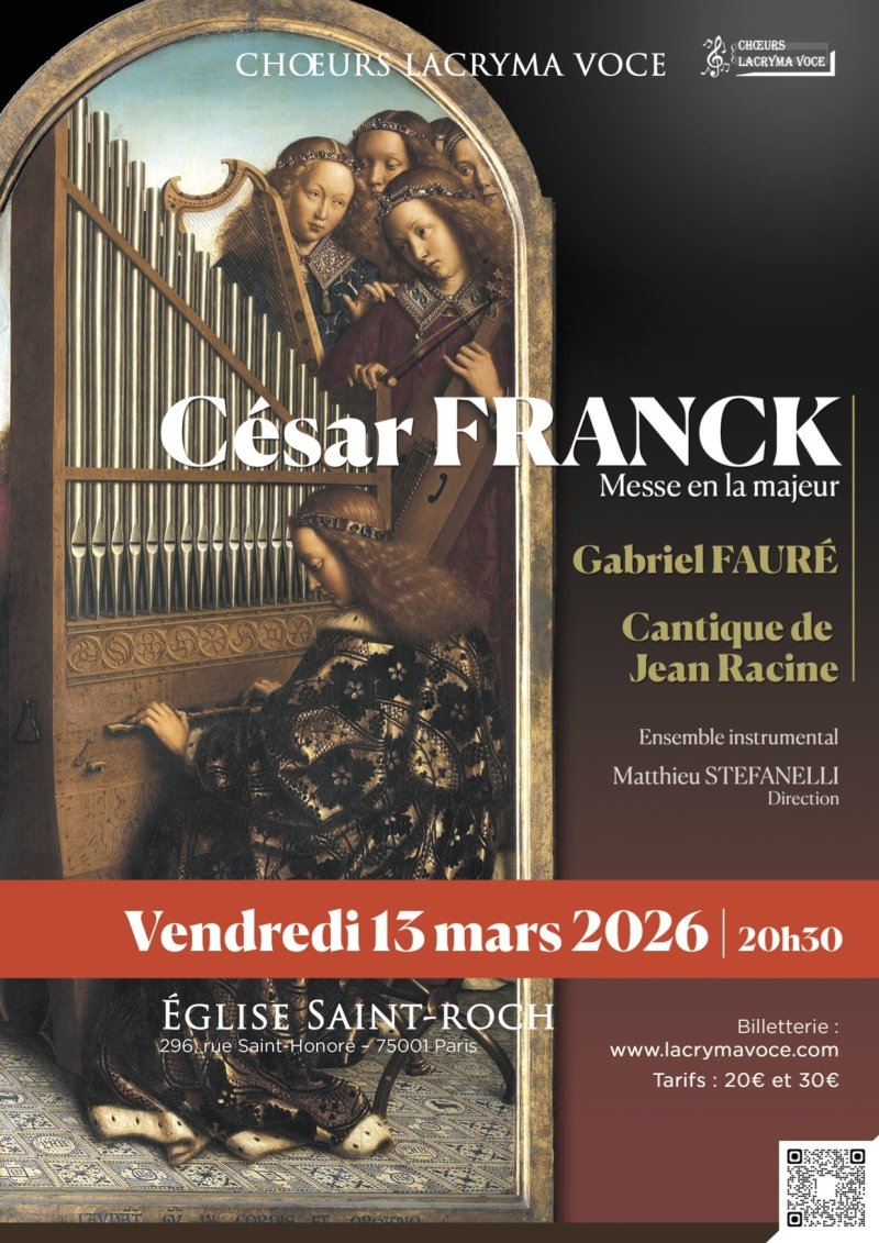 César Franck Messe en la majeur ; Gabriel Fauré Cantique de Jean Racine