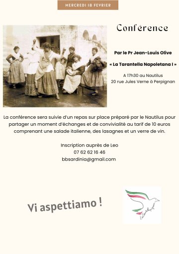 Conférence La Tarantella Napoletana