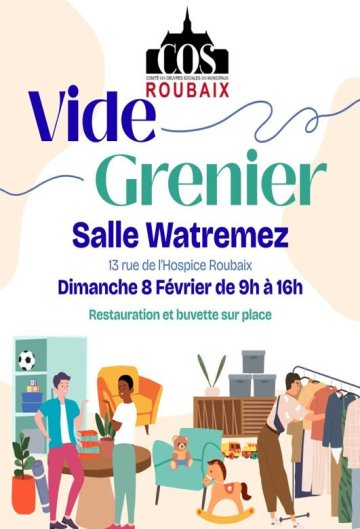 Grand vide-grenier du COS de Roubaix !