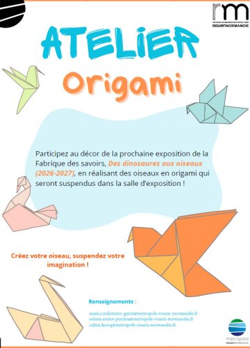 Atelier origami « Grue suspendue »