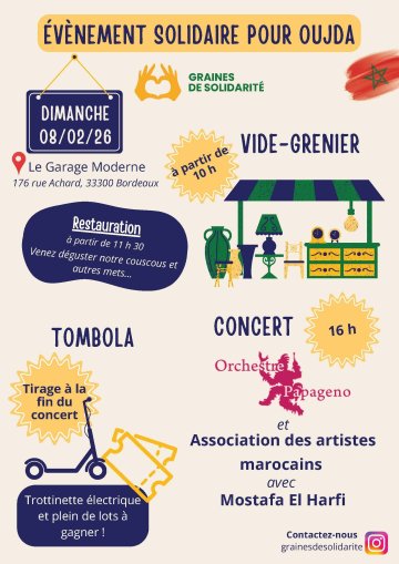 Évènement solidaire pour Oujda