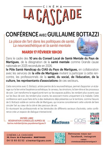 Conférence « La place de l’art dans les politiques de santé. La neuroesthétique et la santé mentale »