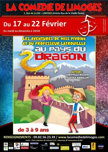 Les aventures de Miss Pivoine et du professeur Latrouille Au pays du Dragon