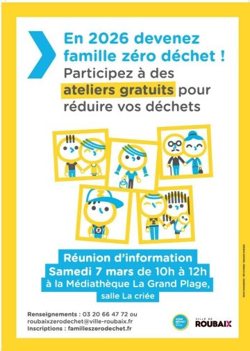 Lancement Défi Familles Zéro Déchet Roubaix 2026