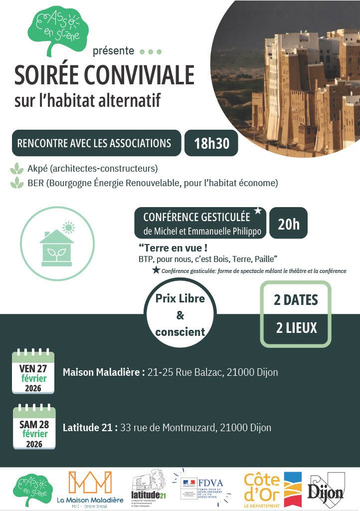 soirée conviviale sur l'habitat alternatif