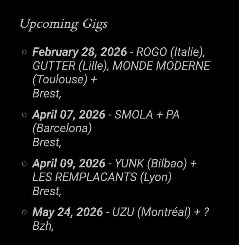 Les prochains concert OL’ DIRTY BEAT