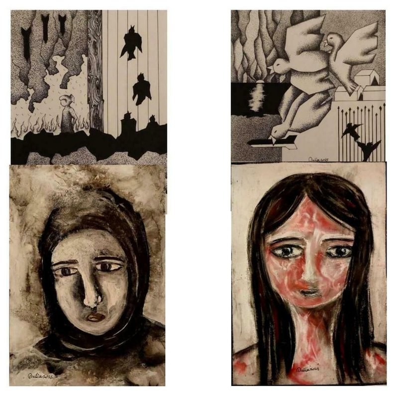Stage de dessin, encre, peinture