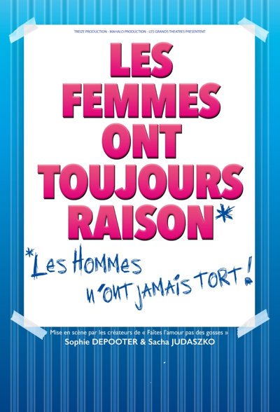 Les Femmes ont toujours raison, les hommes n'ont jamais tort