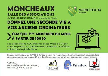Rendez-vous d'entraide numérique à Moncheaux