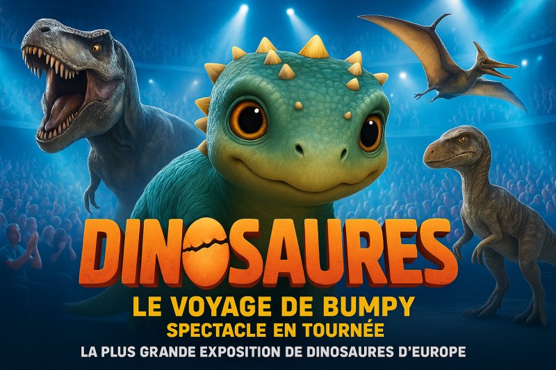 Dinosaures: Le voyage de Bumpy®, l'exposition-spectacle à  Avignon - Tour 2026