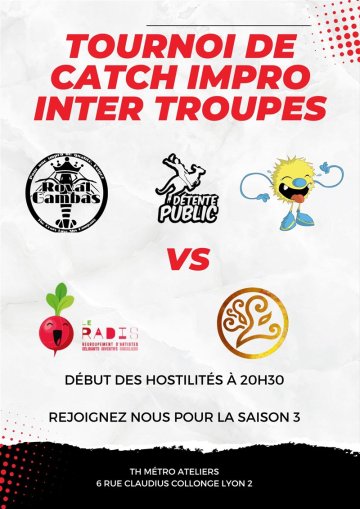 Tournoi de catch impro intertroupe de Lyon