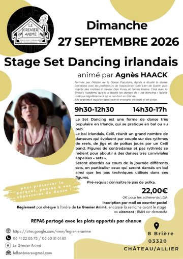 stage de Set Dancing irlandais