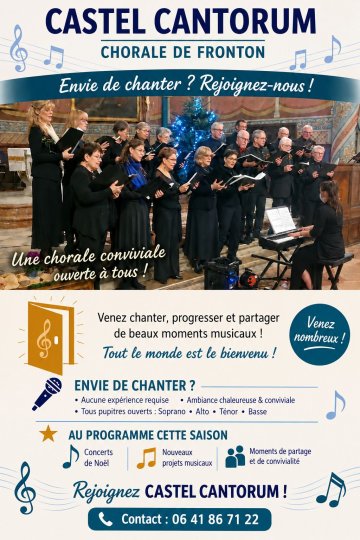 Activités de la chorale Castel Cantorum