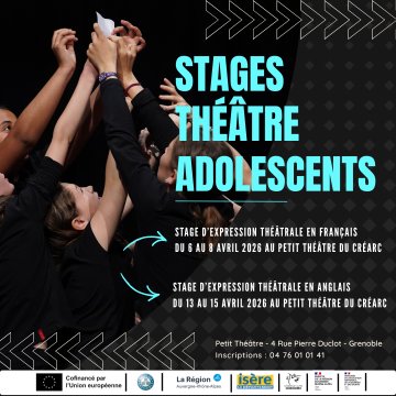 Stage d’expression théâtrale pour adolescents.