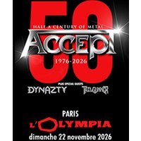 Accept 50th anniversary tour 2026