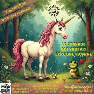 Yoga du Rire : Le crapaud qui voulait être une licorne