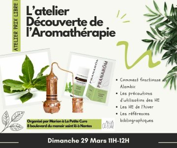 Atelier découverte de l'aromathérapie