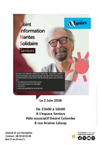 Seniors : Point Information Nantes Solidaire