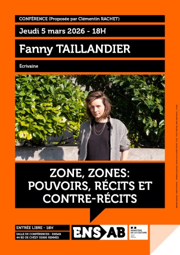 Conférence architecture - zone, zones : pouvoirs, récits et contre-récits