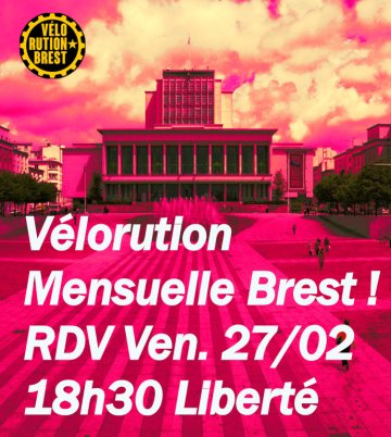 Vélorution mensuelle Brest !