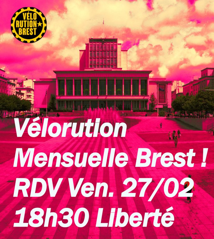 Vélorution mensuelle Brest !