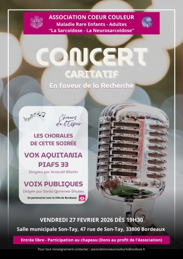 Concert caritatif en faveur de la Recherche