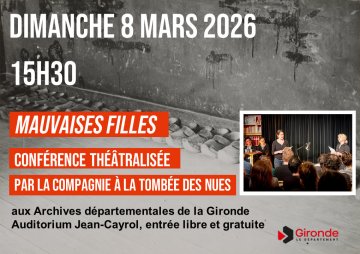 Mauvaises filles : la conférence théâtralisée