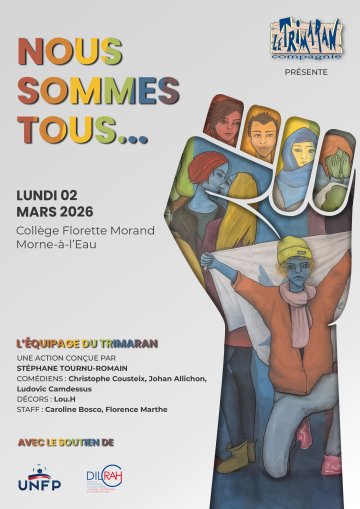 "Nous Sommes Tous..." au Collège Florette Morand, Morne-à-l'Eau, Guadeloupe