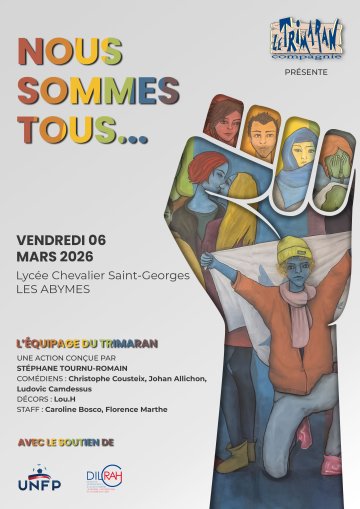 "Nous Sommes Tous..." au Lycée Chevalier Saint Georges, Abymes, Guadeloupe