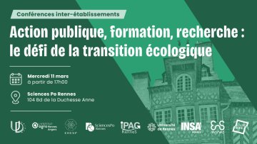 Action publique, formation, recherche : le défi de la transition écologique