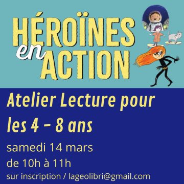 ATELIER LECTURE POUR LES MINIS à la Geolibri Darwin