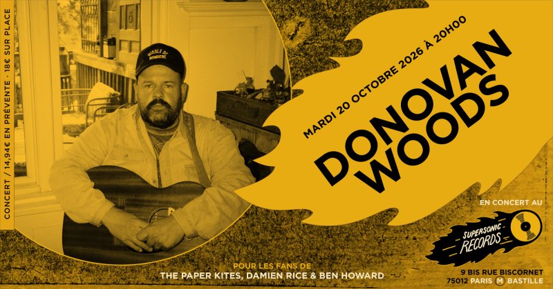 Donovan Woods en concert (côté Records)
