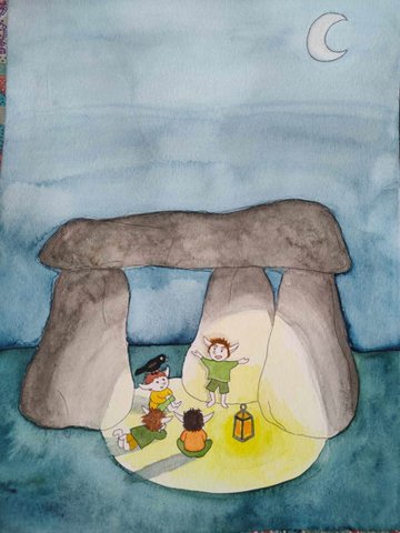 Au pied du dolmen