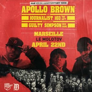 Apollo Brown + Journalist 103 + Guilty Simpson