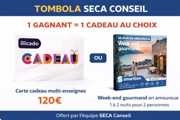 À gagner chez SECA Conseil : 120€ ou un week-end !