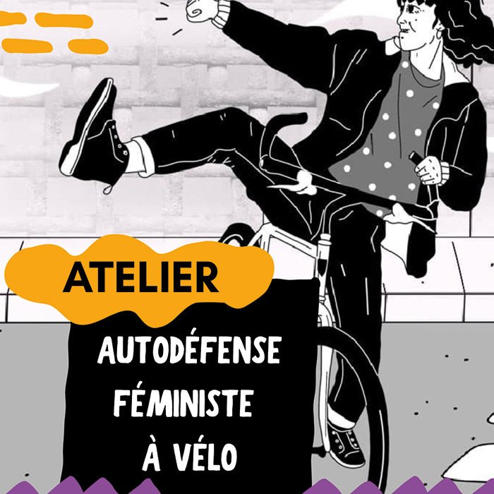 Autodéfense féministe à vélo