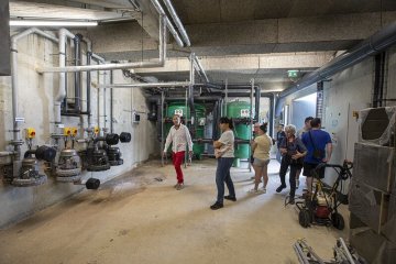 Visite du centre aquatique "La presqu'ile"