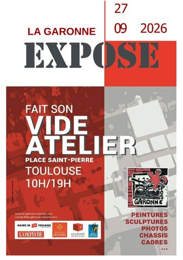 La Garonne Expose fait son Vide Atelier 2026