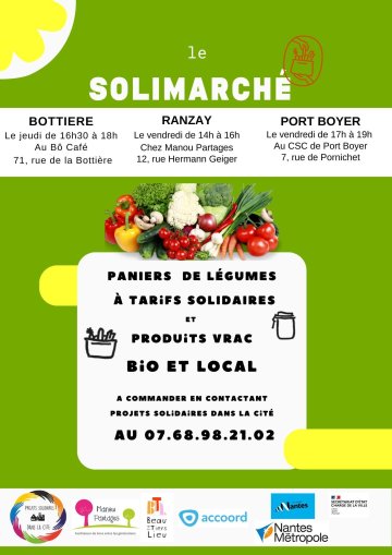LE SOLIMARCHÉ: paniers de légumes BIO, LOCAL et produits vrac aux Tarifs solidaires