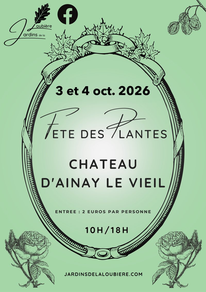 Fête des plantes dans la Haute Cour du Château