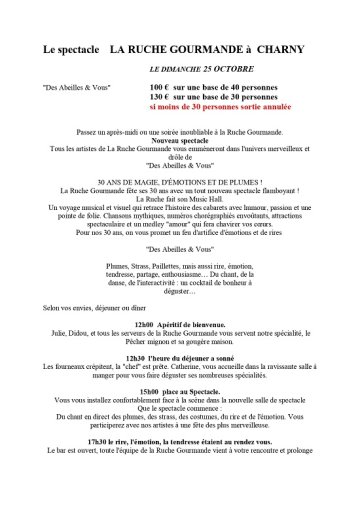 Sortie à La Ruche Gourmande