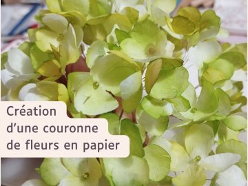 Création de fleurs en papier  au Moulin du Got